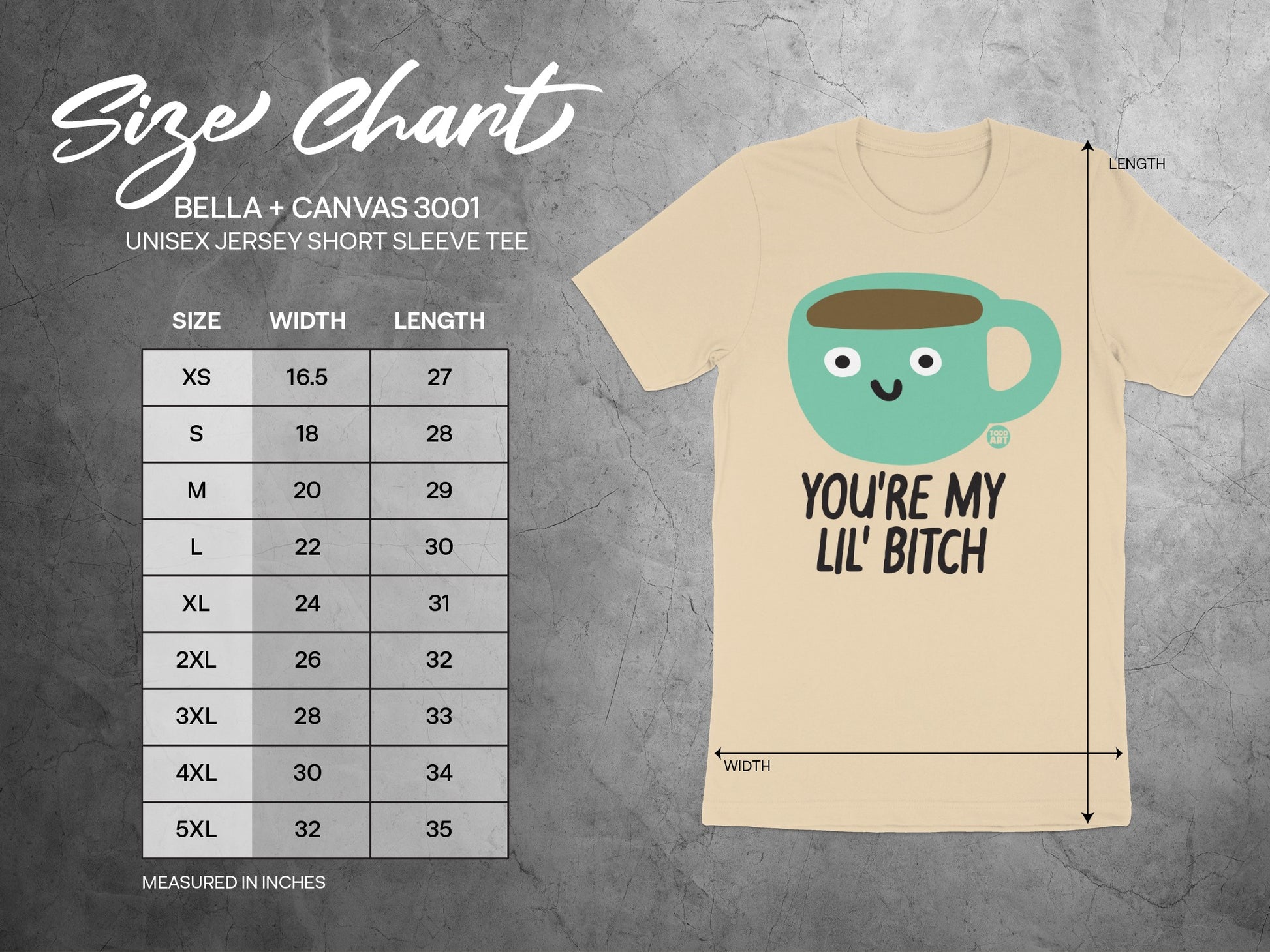 You're My Lil' Bitch Funny Graphic Tee Shirt