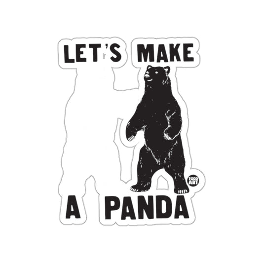 Let's Make A Panda Sticker Creative Fun Design