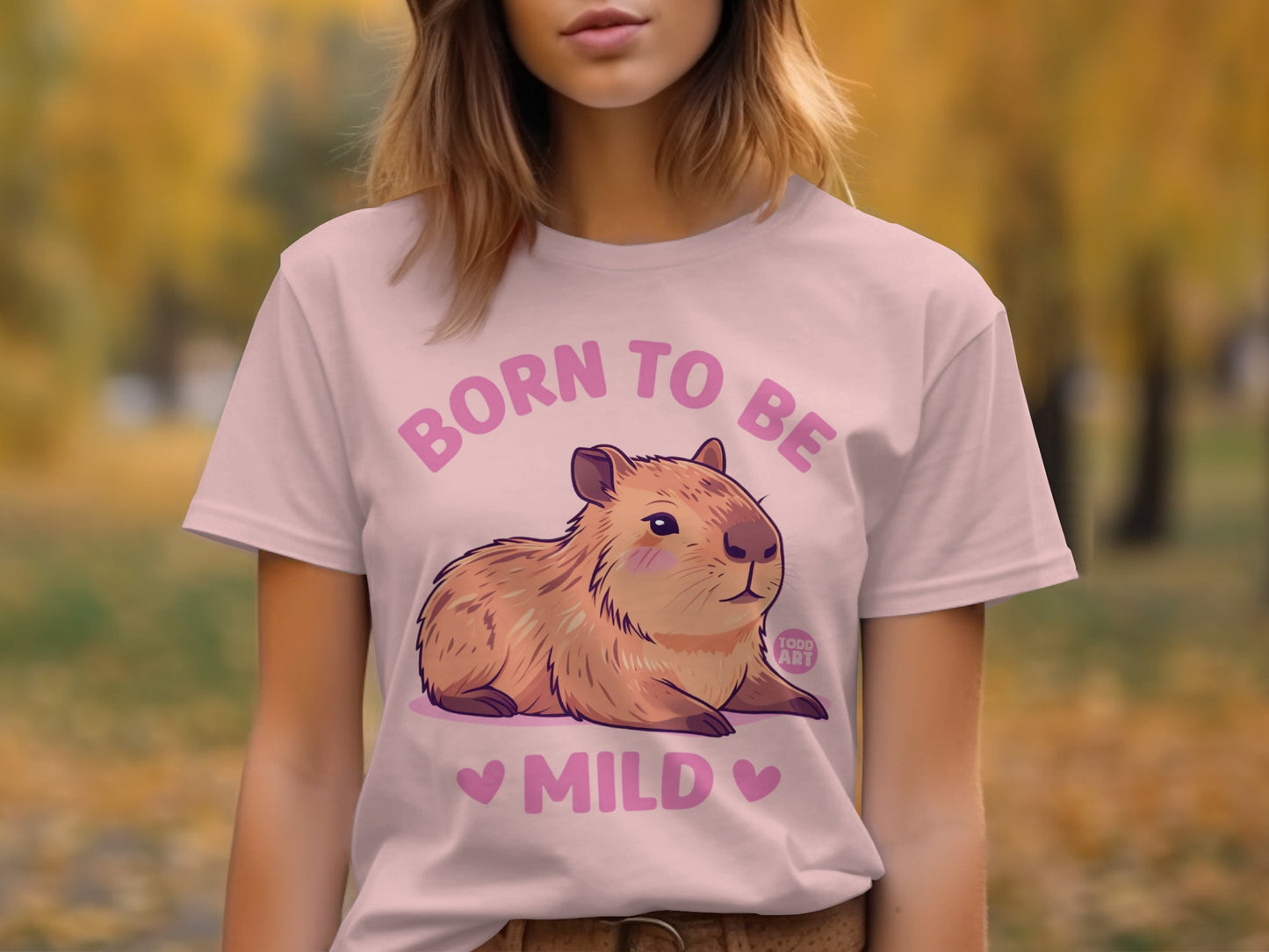 Born to Be Mild Capybara Graphic T-Shirt