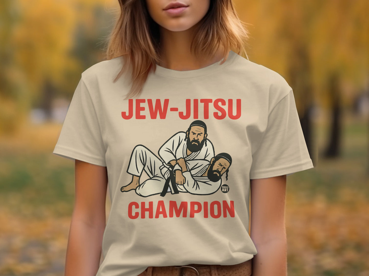Jew-Jitsu Champion Unique Graphic T-Shirt