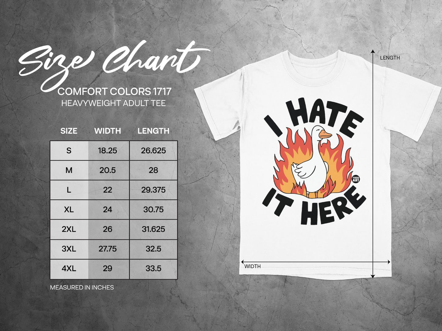 I Hate It Here Funny Graphic Tee Shirt for Adults