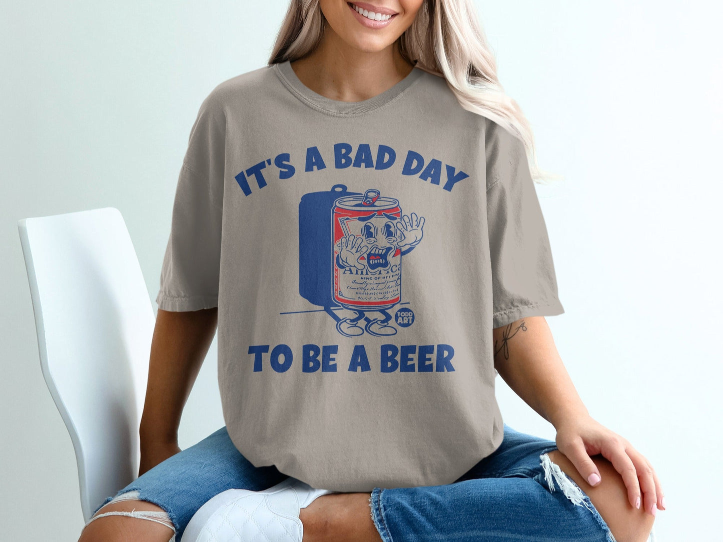 It's a Bad Day to Be a Beer Funny Graphic T-shirt
