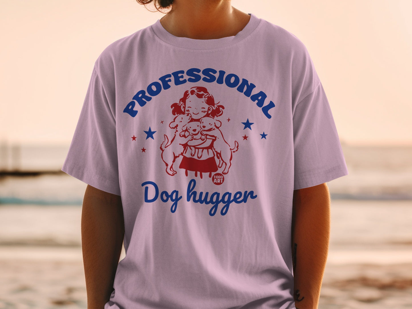 Professional Dog Hugger Cute Graphic T-Shirt Product