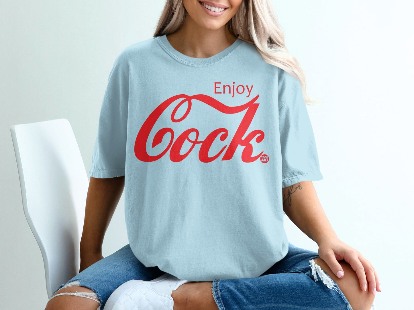 Enjoy Cock Graphic Tee Trendy Fashion Shirt