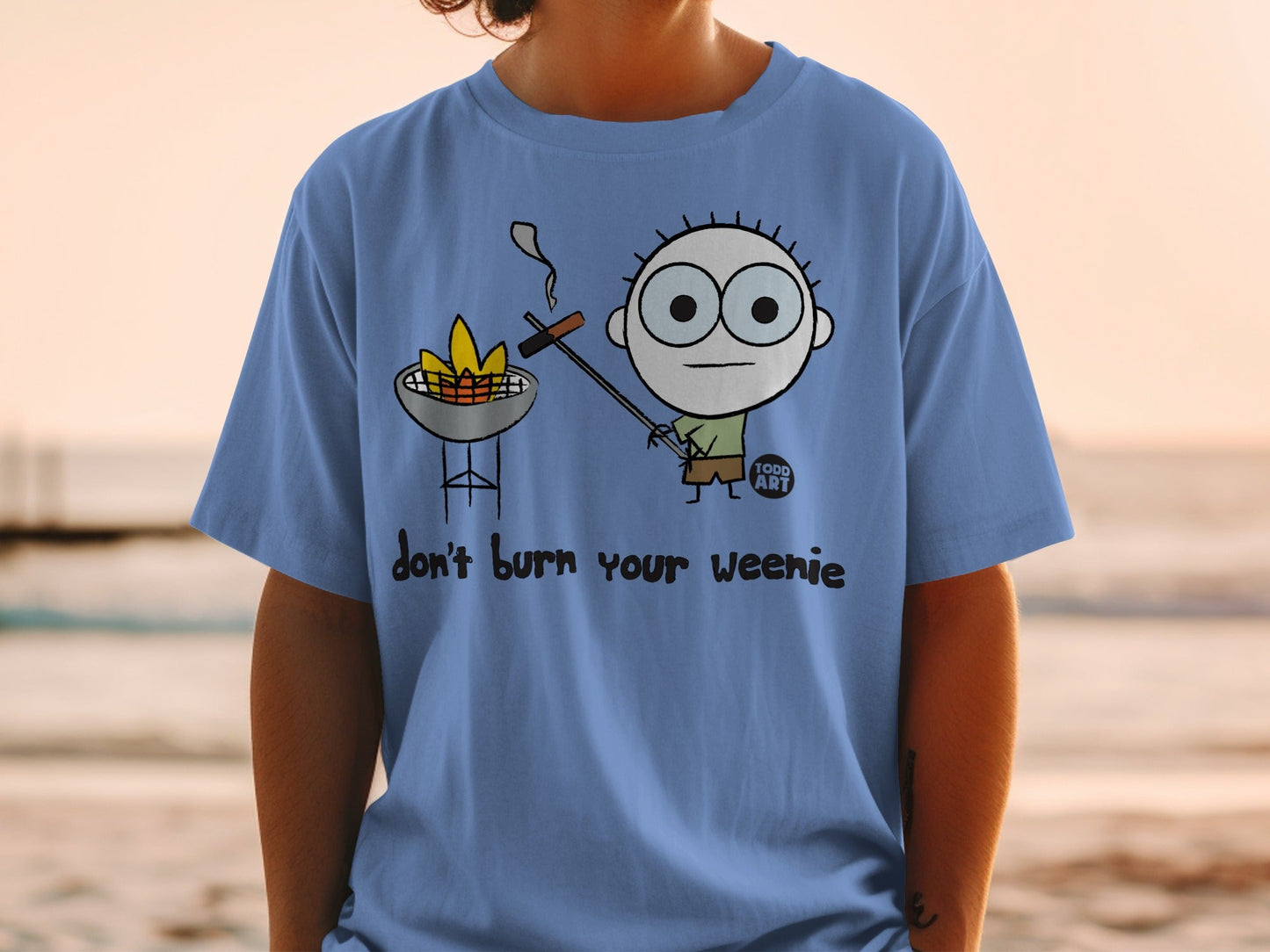 Don't Burn Your Weenie Graphic Tee Shirt