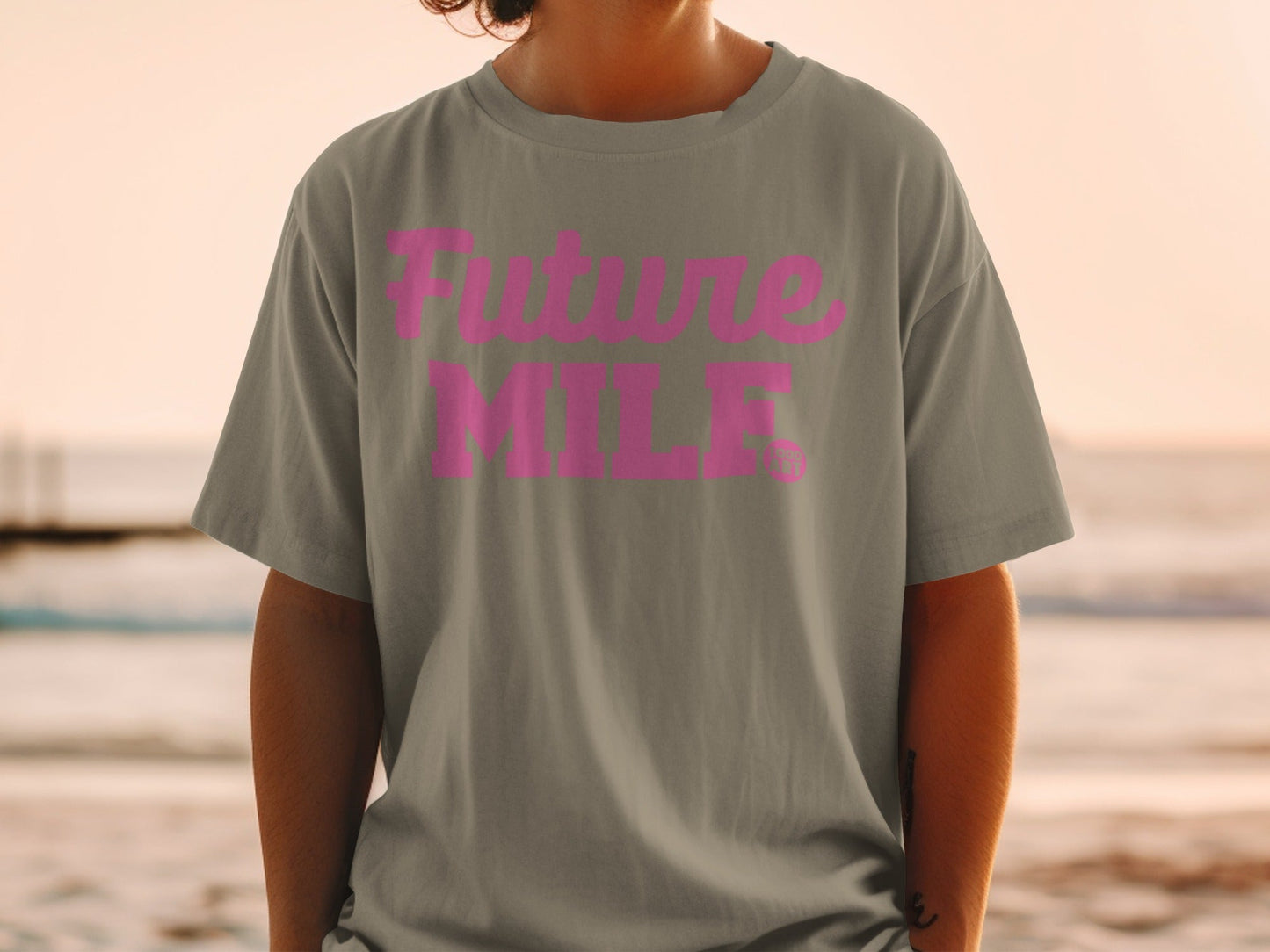 Future MILF Graphic T-Shirt with Bold Pink Lettering