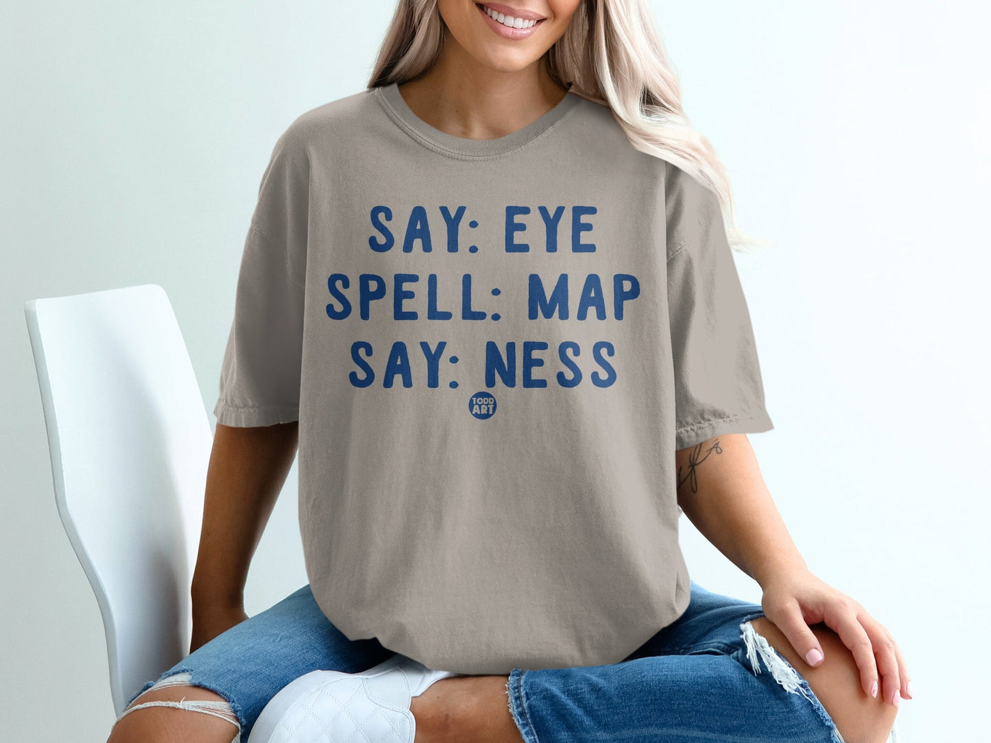 Say Eye Spell Map Say Ness T-shirt