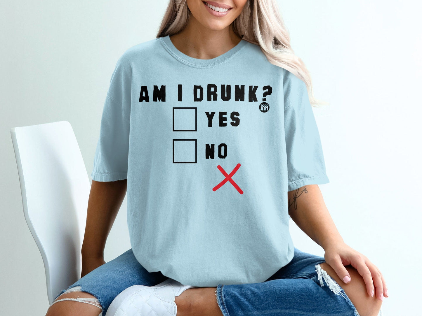 Am I Drunk Yes or No Funny Question Tee Shirt