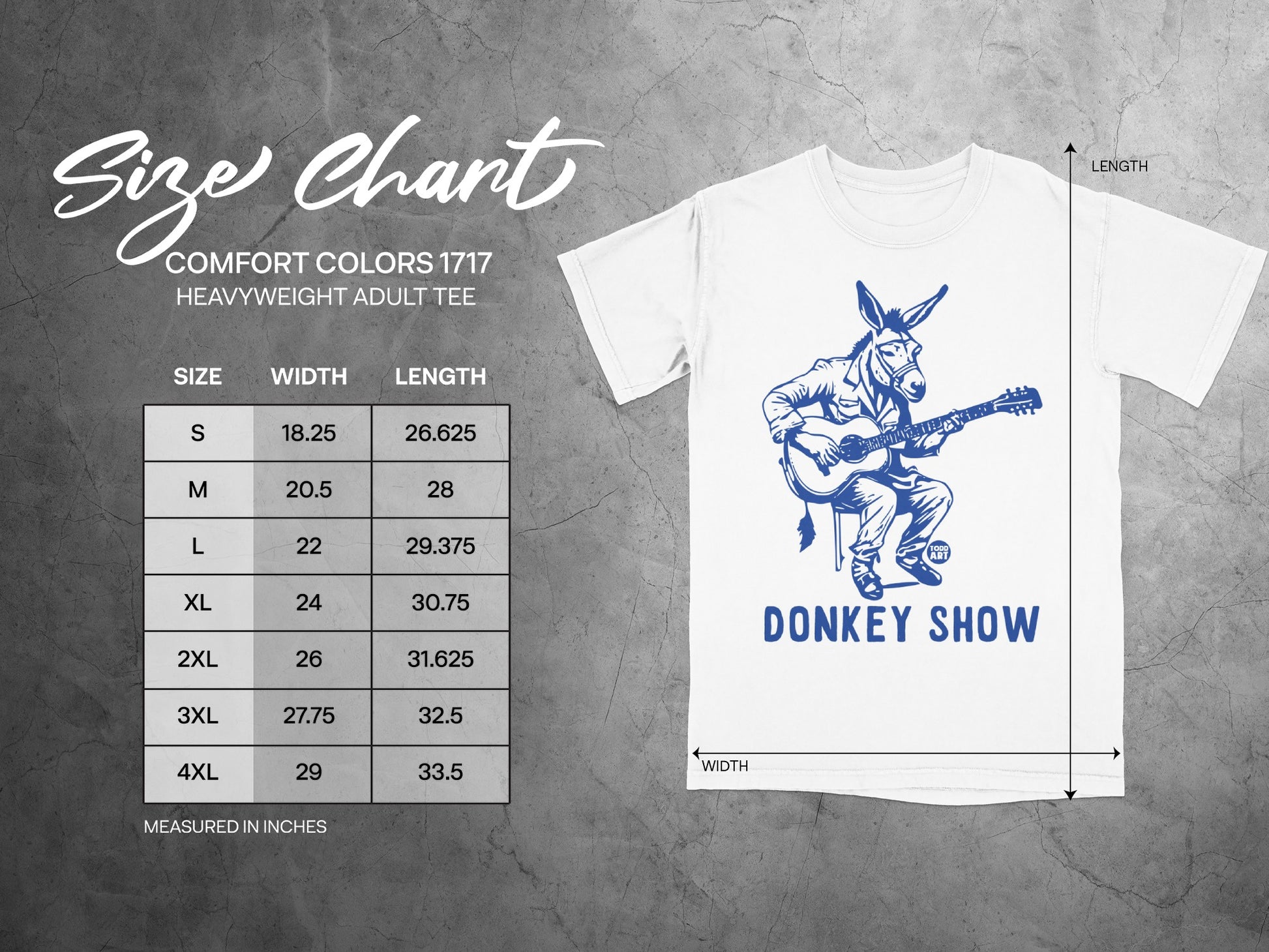 Donkey Show Graphic Heavyweight Adult Tee Shirt