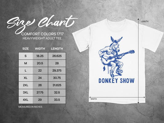 Donkey Show Graphic Heavyweight Adult Tee Shirt