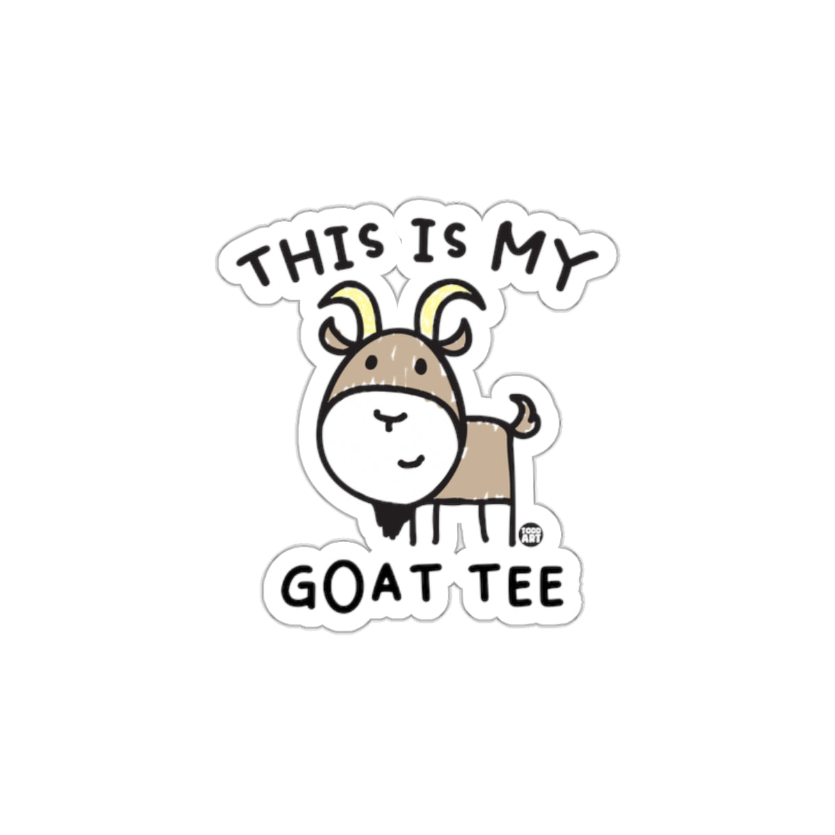 This Is My Goat Tee Cute Goat Drawing Graphic Tee
