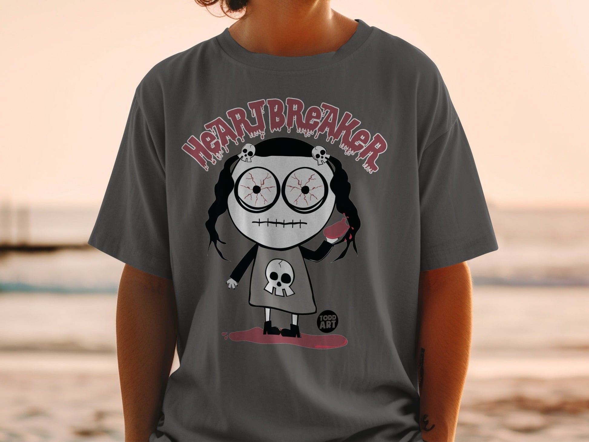 Heartbreaker Creepy Todd Art Illustration Shirt