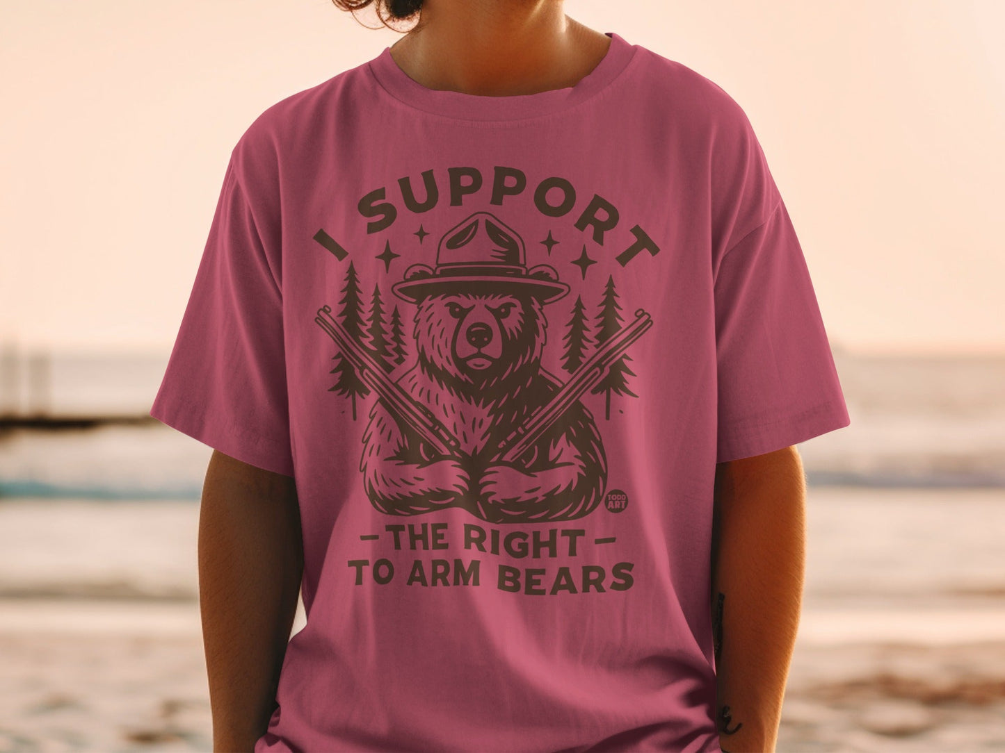 I Support Right to Arm Bears Graphic T-Shirt