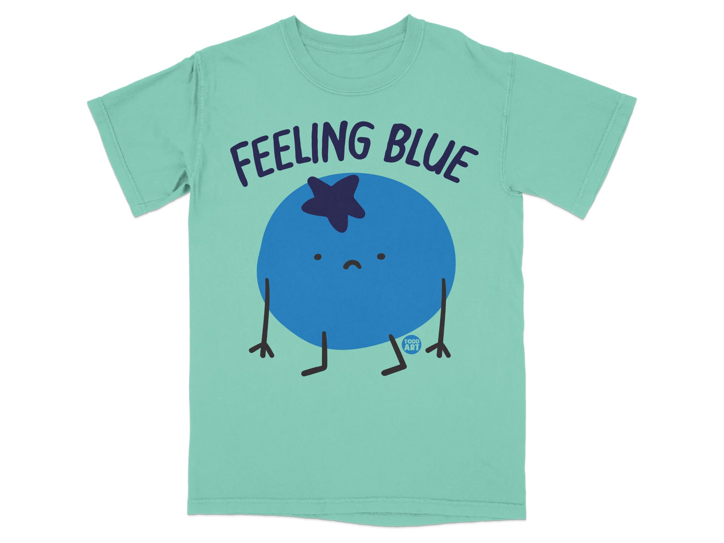 Feeling Blue Sad Blueberry Character Design product type