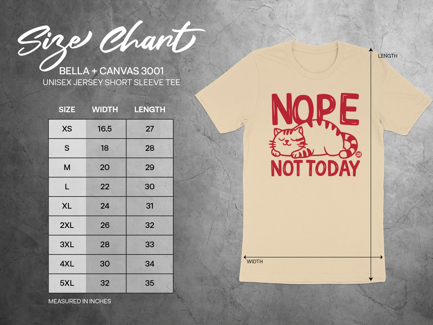 Nope Not Today Cat Unisex Jersey Short Sleeve Tee