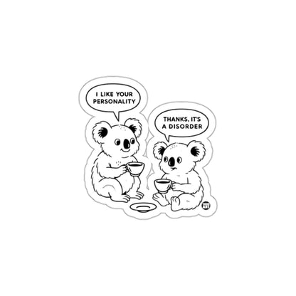 I Like Your Personality Koalas Sticker Set with Funny Quote