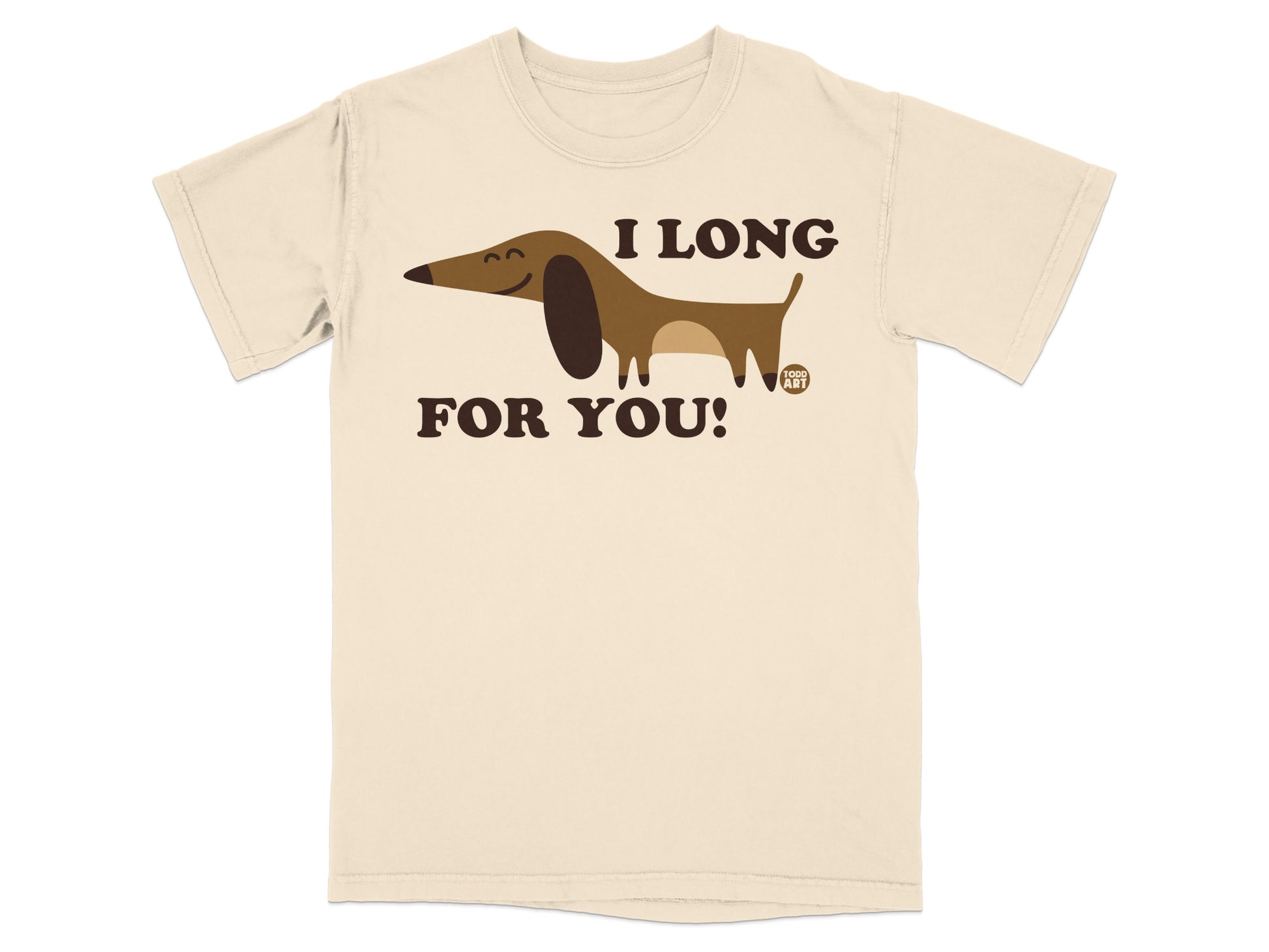 I Long for You Cute Dog Print Graphic T-shirt product