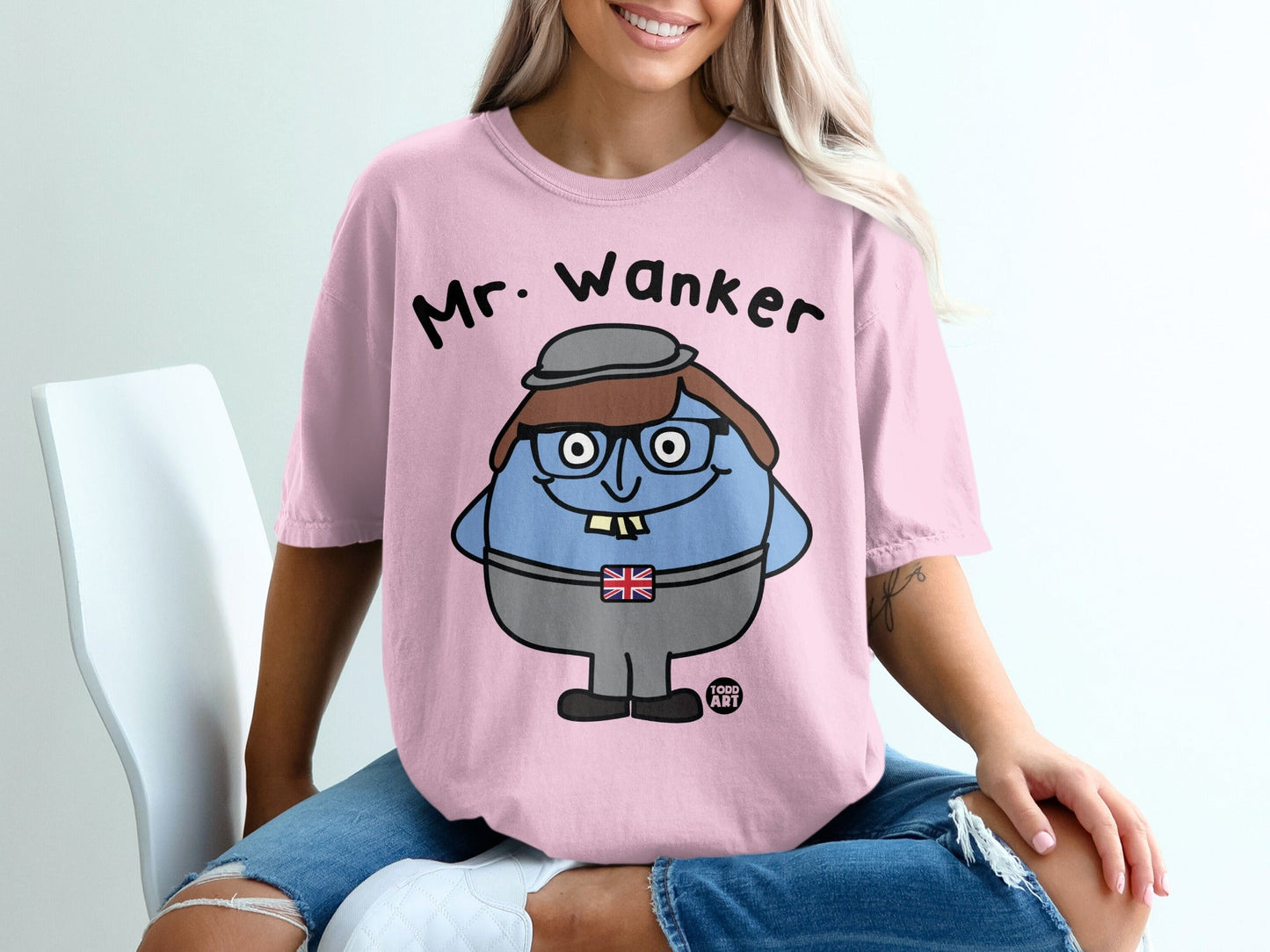 Cute Cartoon Character with Glasses T-Shirt