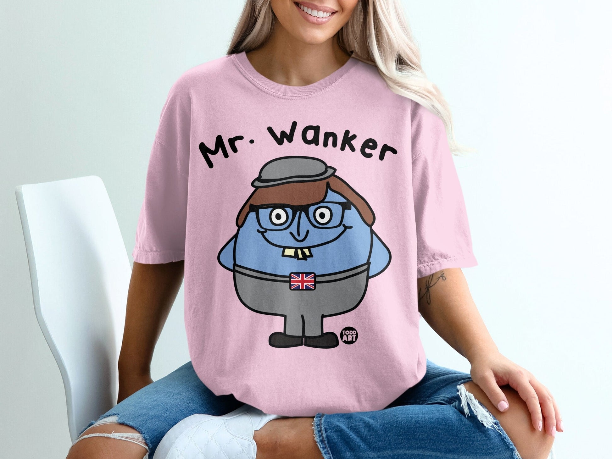 Cute Cartoon Character with Glasses T-Shirt