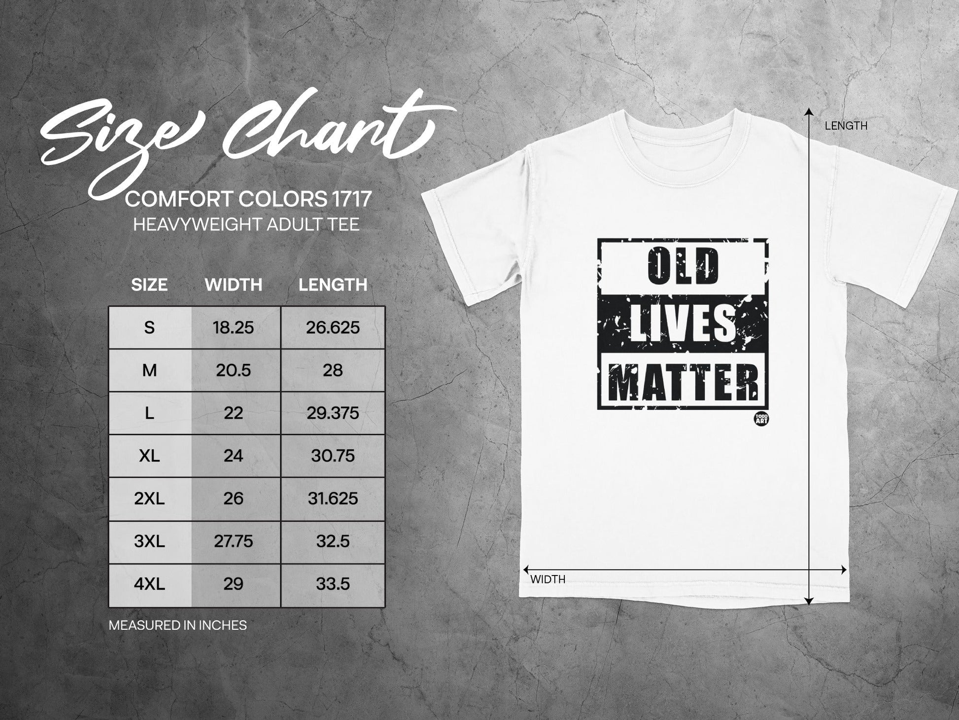 Old Lives Matter Graphic Comfort Colors 1717 Tee