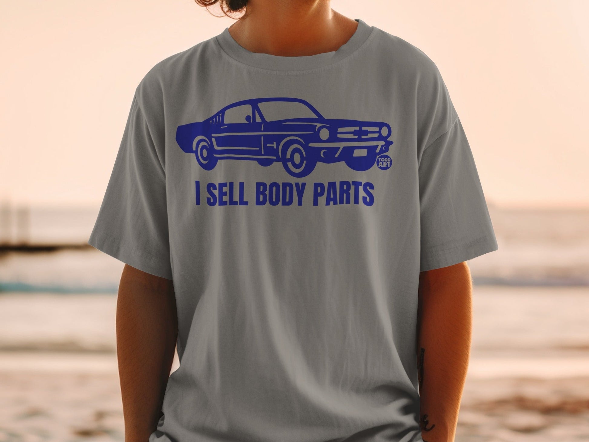 I Sell Body Parts Classic Car Graphic T-shirt