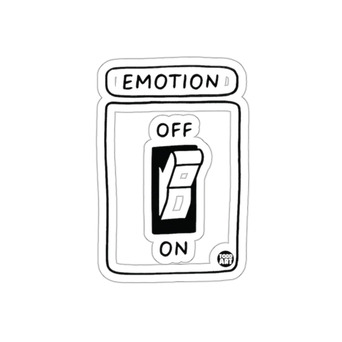 Emotion Off On Switch Sticker Decorative Decal