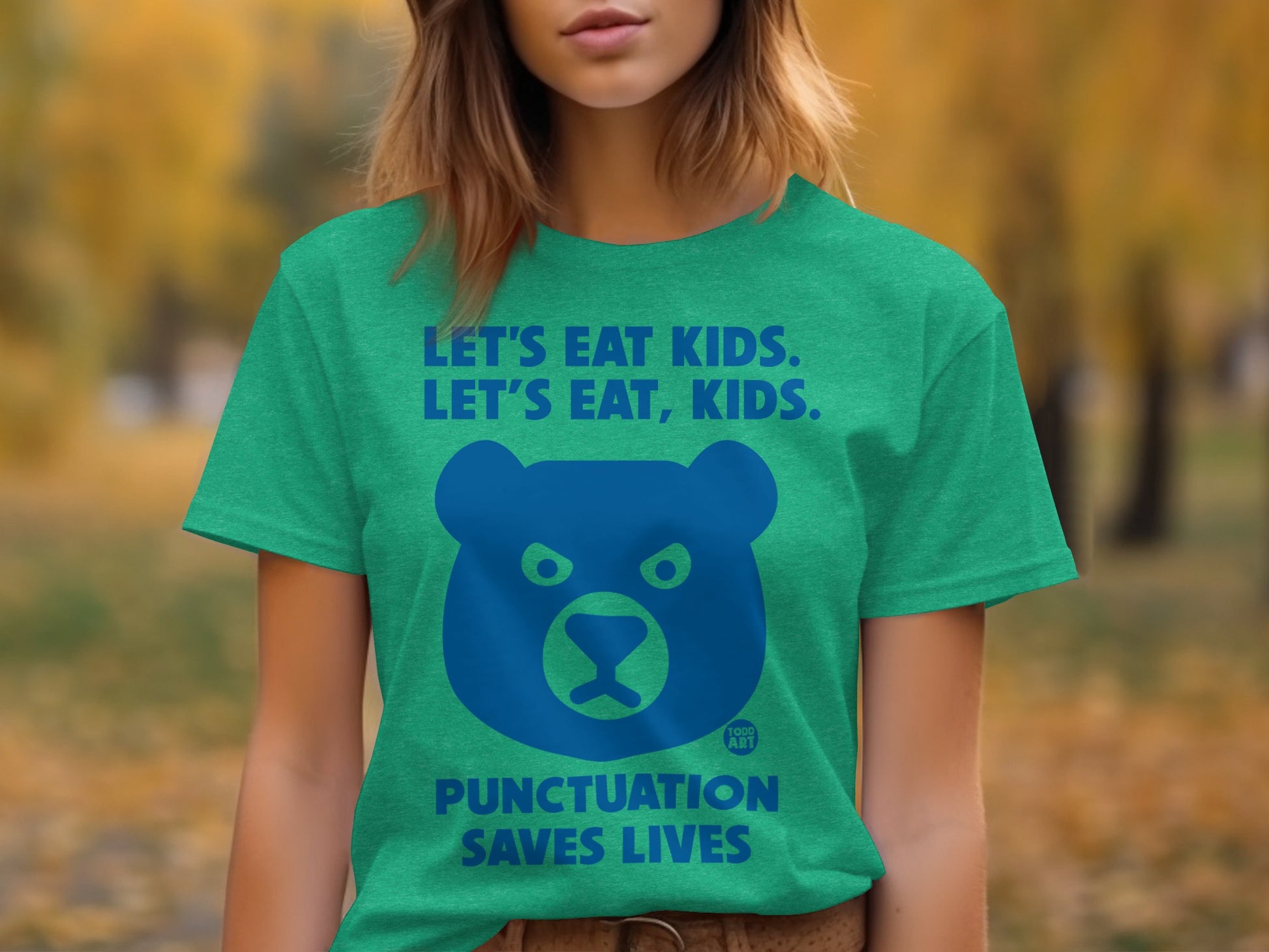 Funny Punctuation Saves Lives T-shirt for grammar lovers