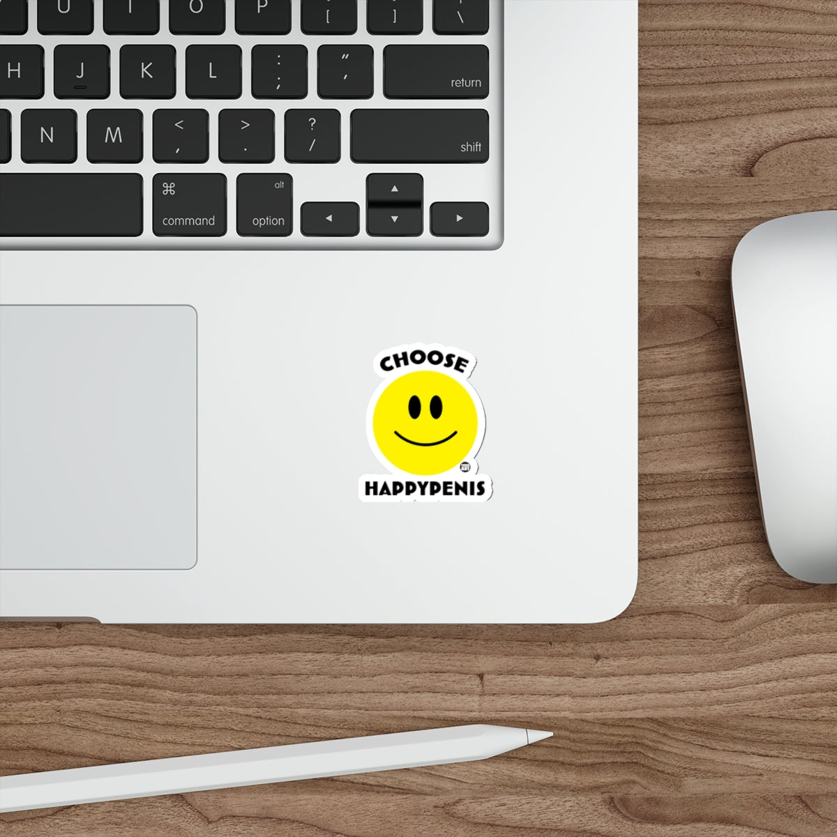 Choose Happypenis Smiley Face Sticker for Your Laptop