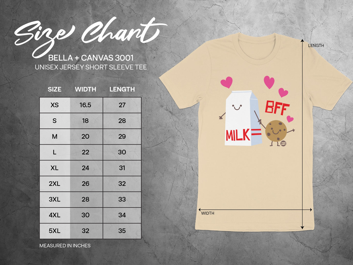 Milk and Cookie BFF Short Sleeve Tee