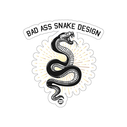 Bad Ass Snake Design Todd Art Black Snake Tattoo sticker