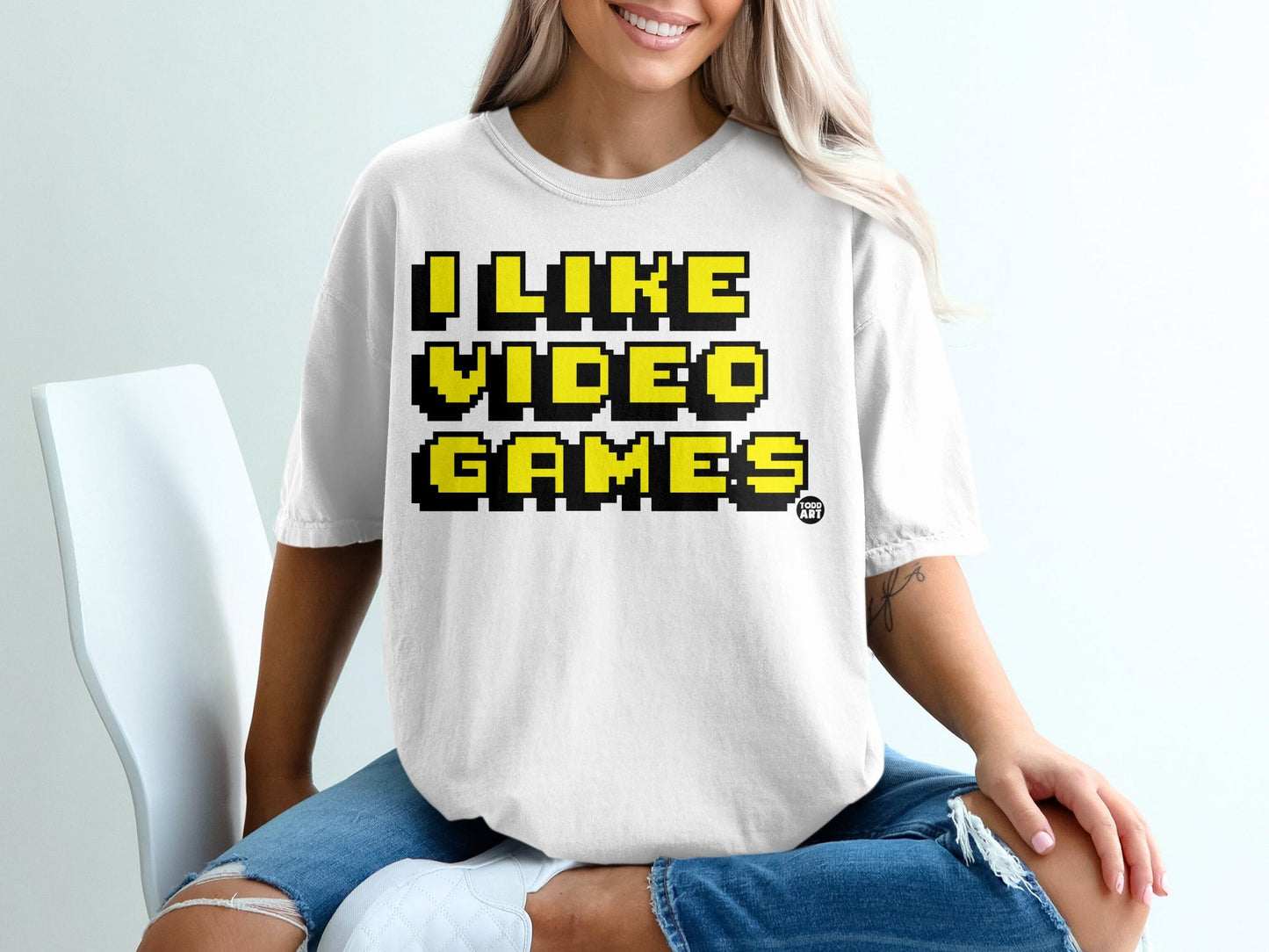 I Like Video Games Graphic Tee Shirt