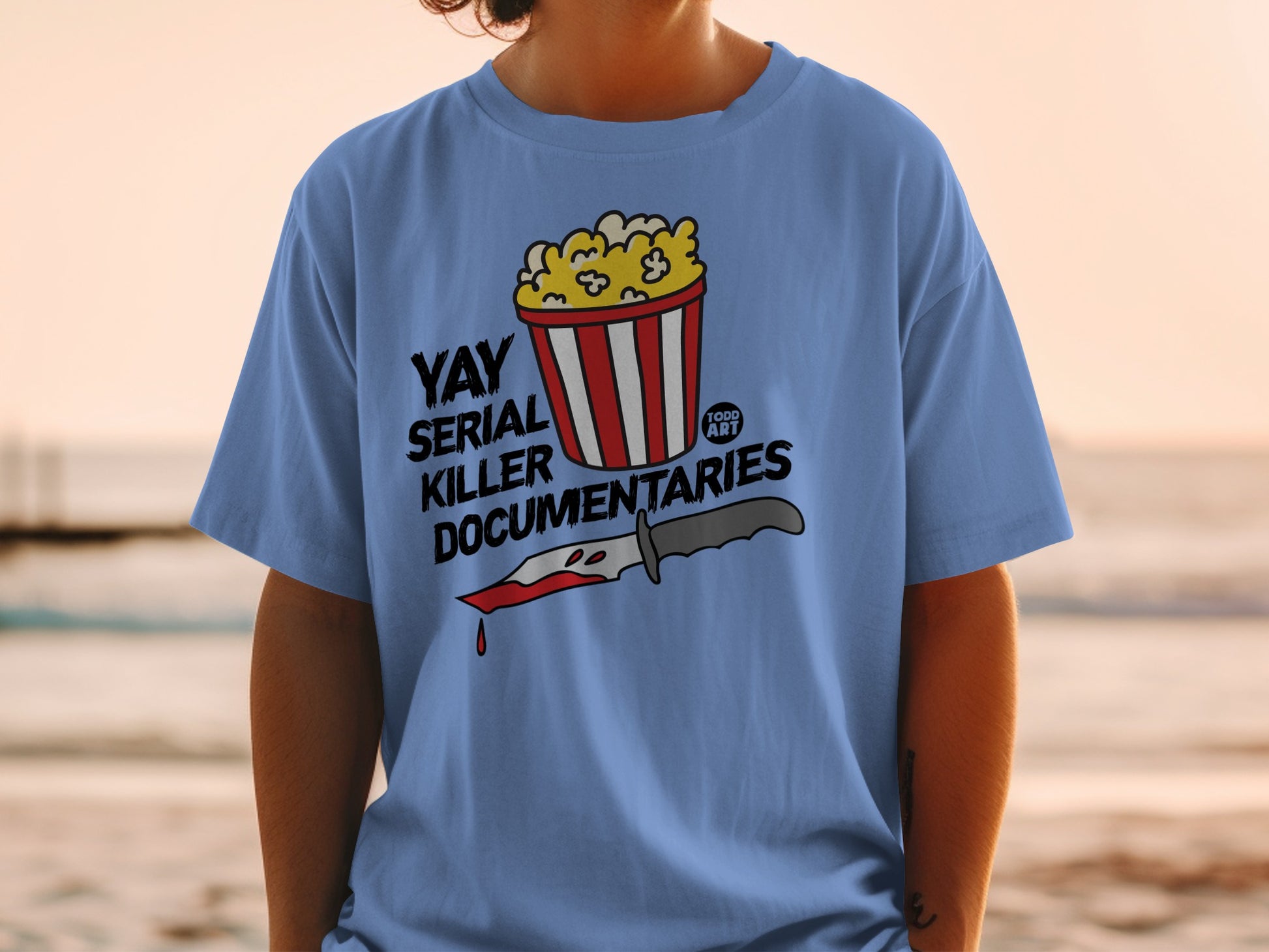 YAY SERIAL KILLER DOCUMENTARIES Popcorn Bloody Knife product type