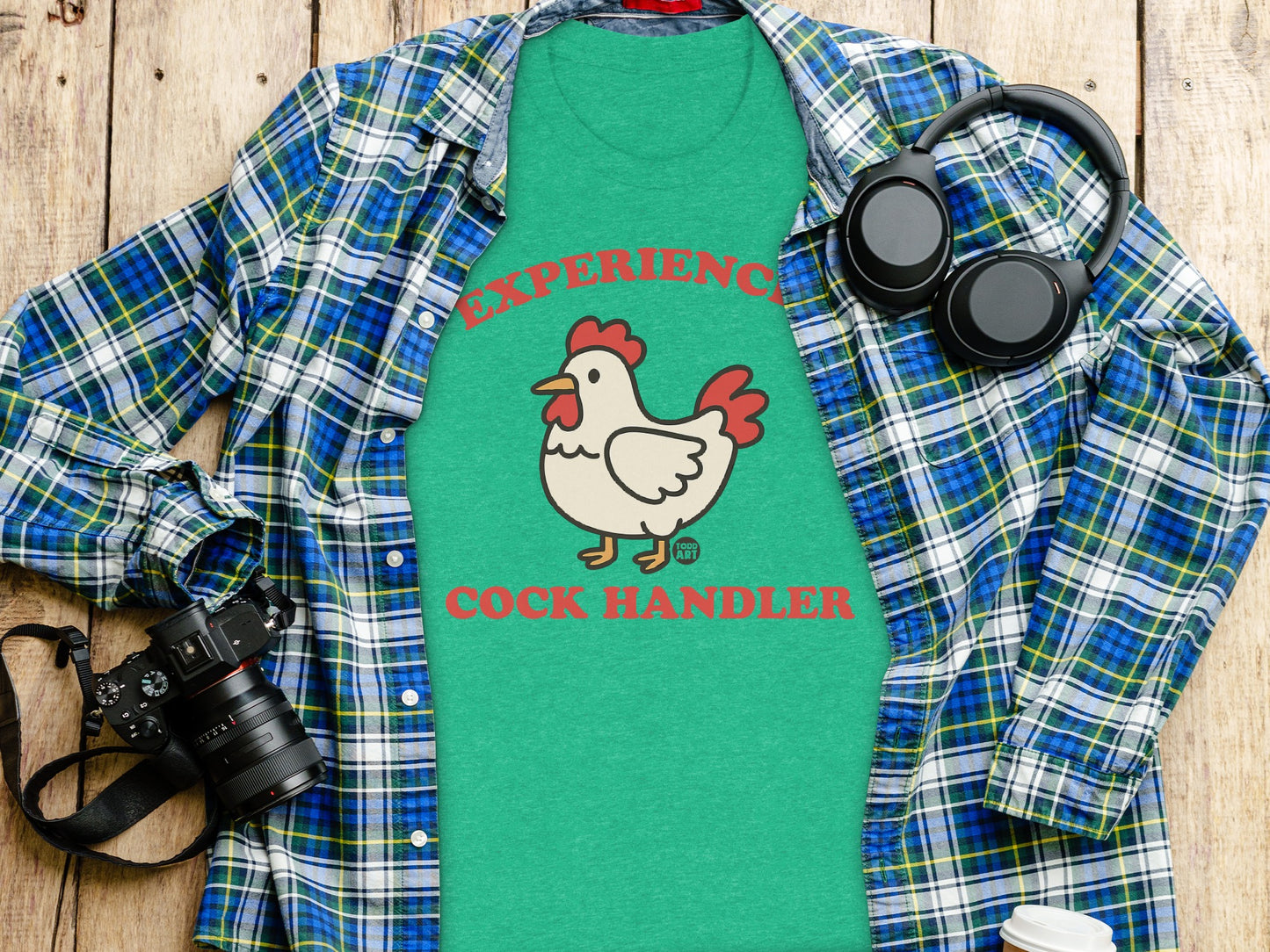 Experienced Cock Handler Funny Chicken T-shirt