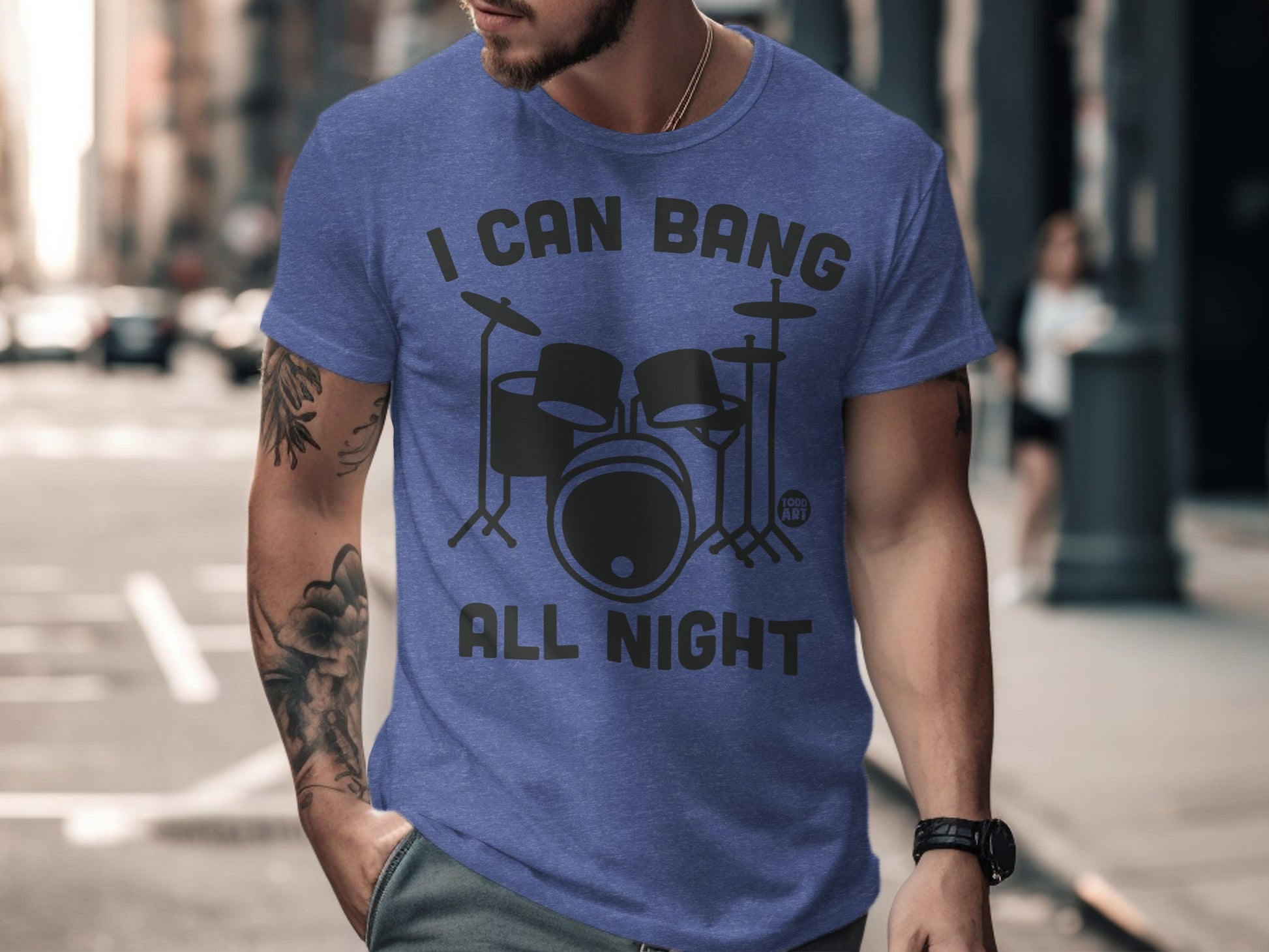 I Can Bang All Night Drum Kit Graphic T-Shirt product