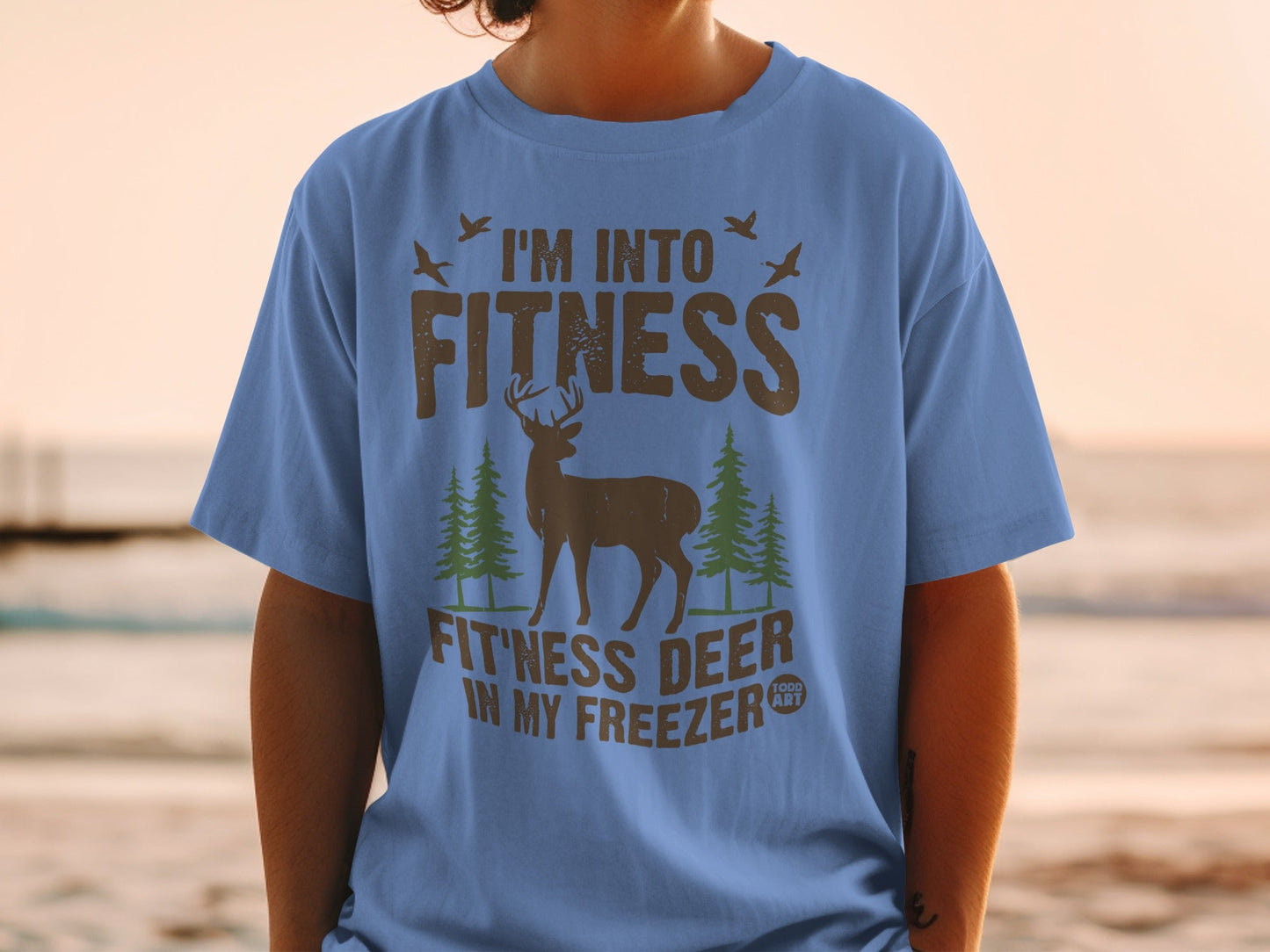 I'm Into Fitness Fitness Deer In My Freezer T-shirt