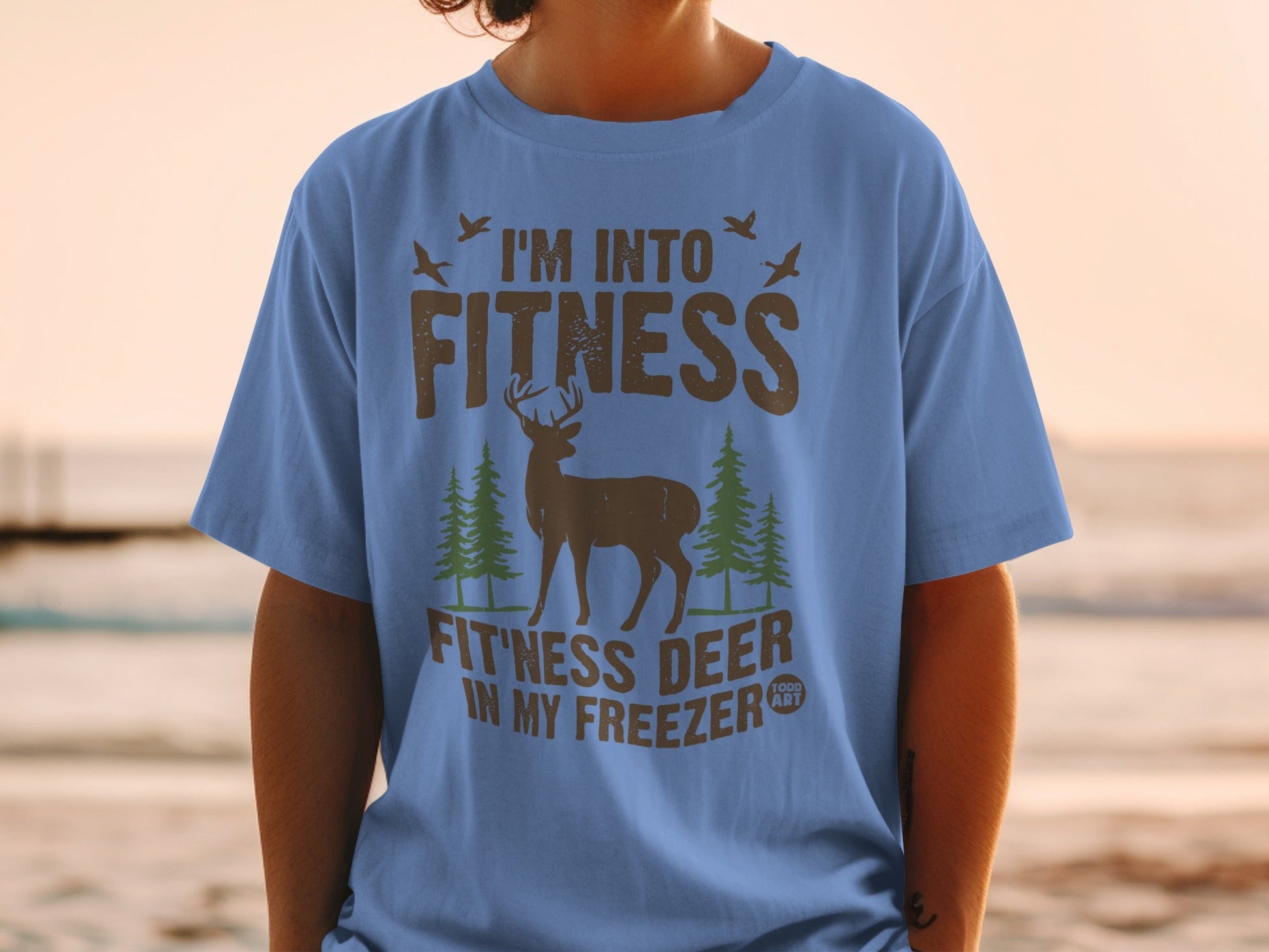 I'm Into Fitness Fitness Deer In My Freezer T-shirt