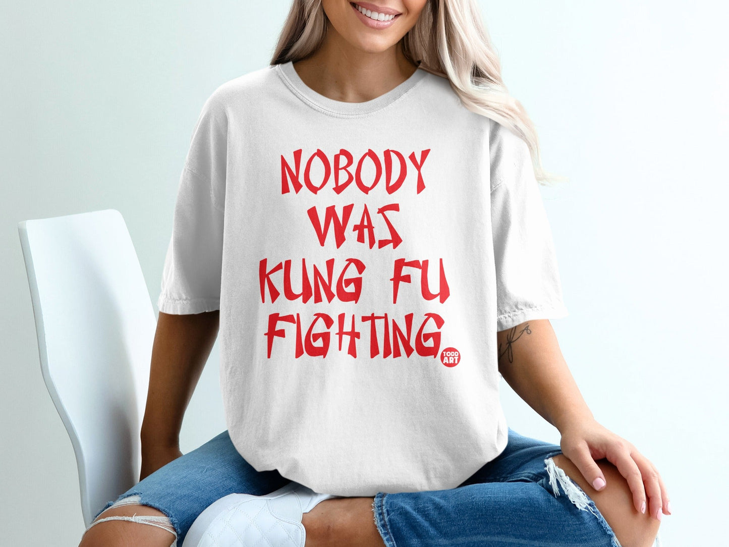 Nobody Was Kung Fu Fighting Graphic T-Shirt