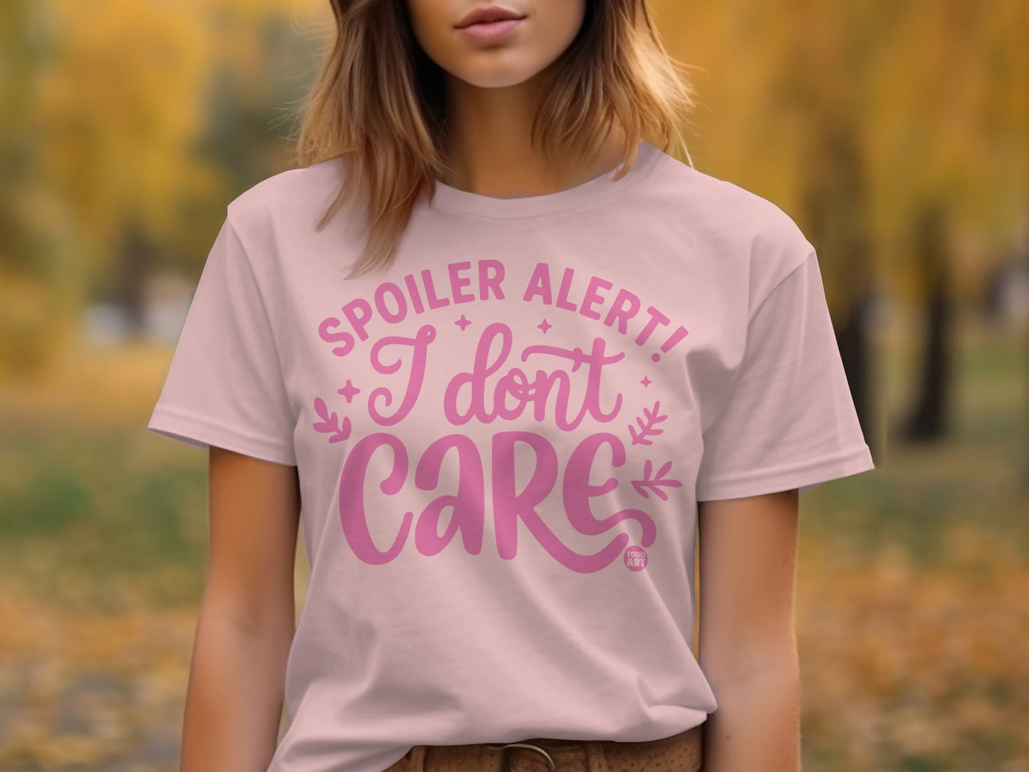 Spoiler Alert I Don't Care Graphic Tee product type