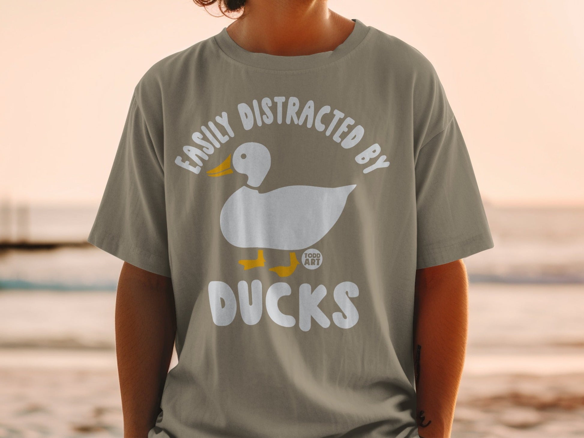 Easily Distracted by Ducks Graphic T-Shirt