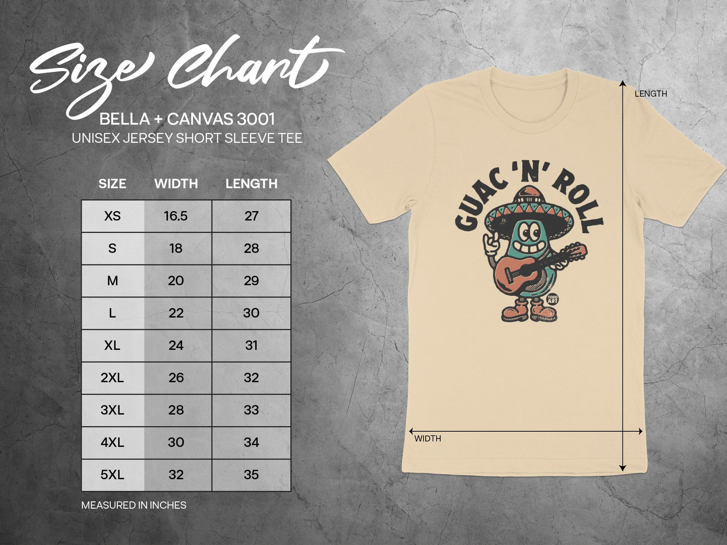 Guac 'N' Roll Unisex Jersey Short Sleeve Tee