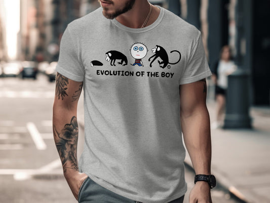Evolution of the Boy Graphic Tee Shirt