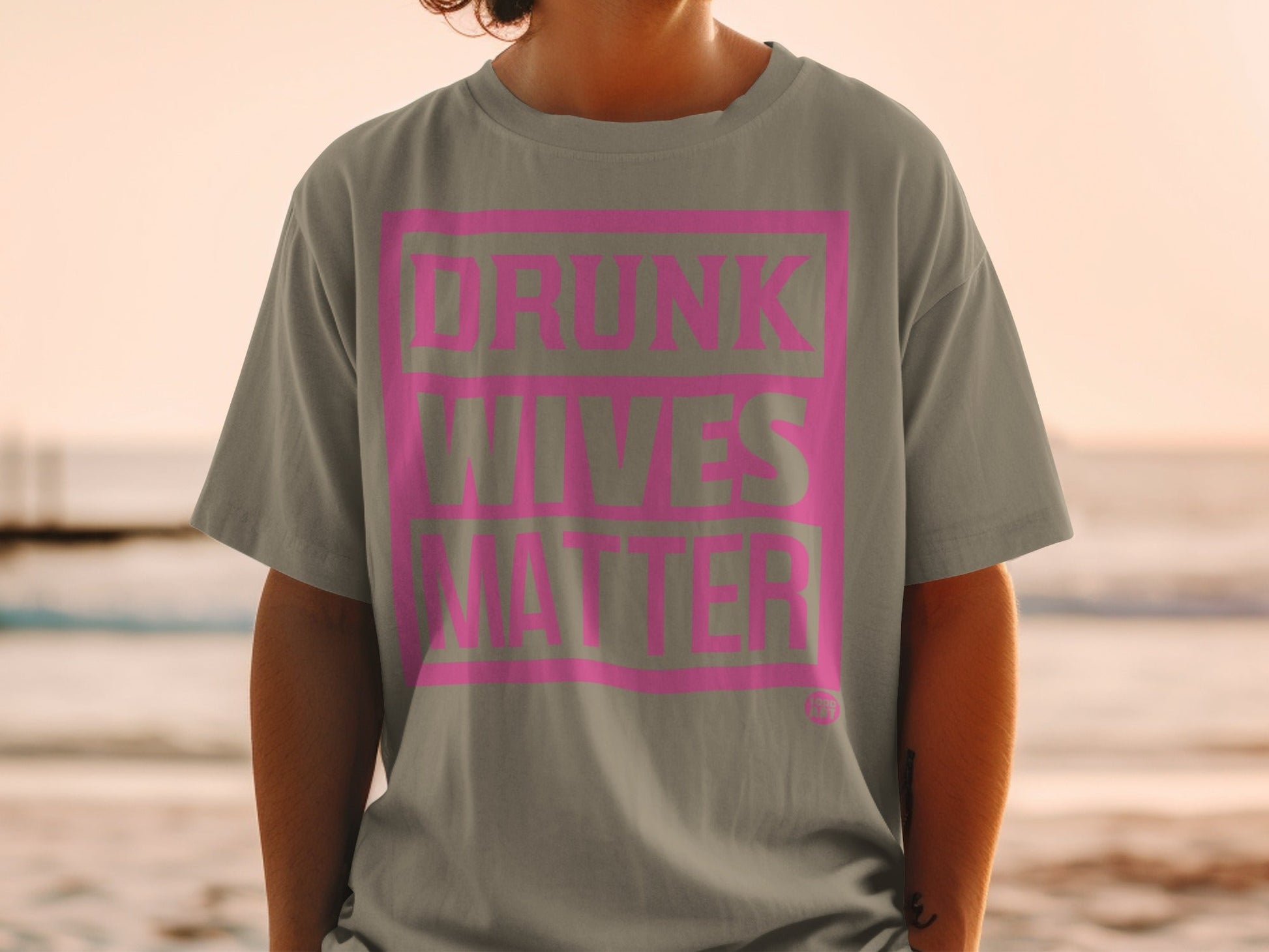 Drunk Wives Matter Graphic Printed T-Shirt