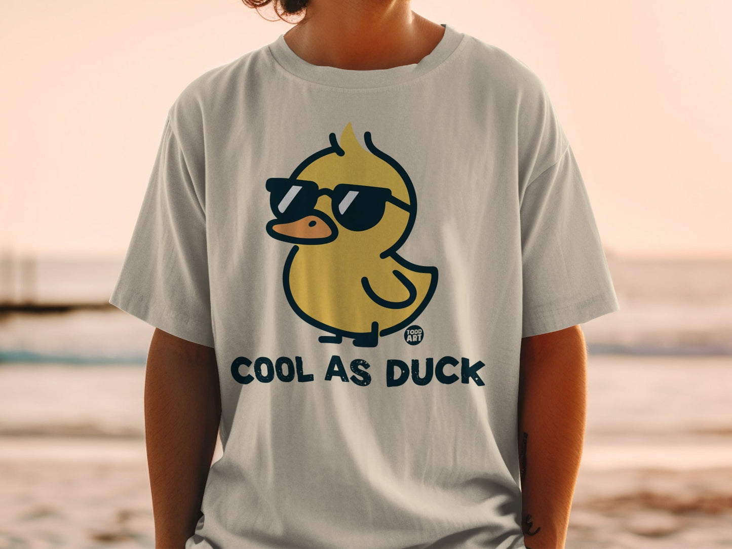 Cool as Duck Sunglasses Duck Graphic T-shirt