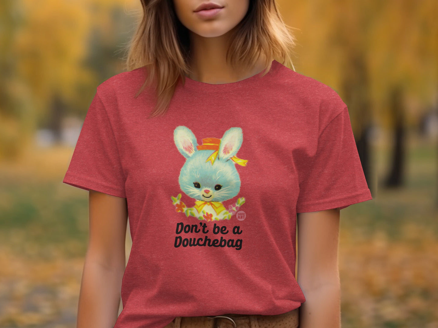 Don't Be a Douchebag Bunny Graphic Tee