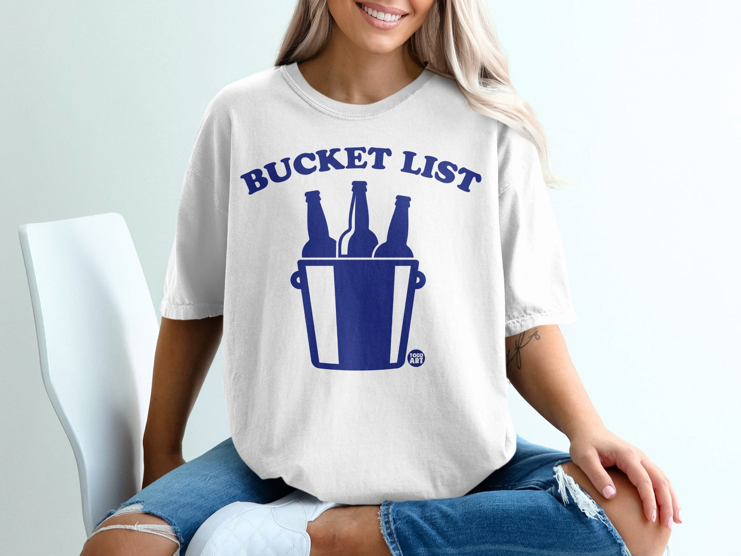 Bucket List Beer Bottles in Ice Bucket T-shirt