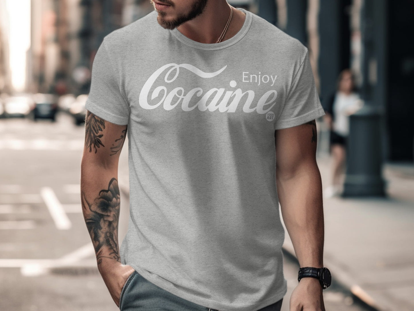 Enjoy Cocaine Urban Streetwear Fashion T-shirt