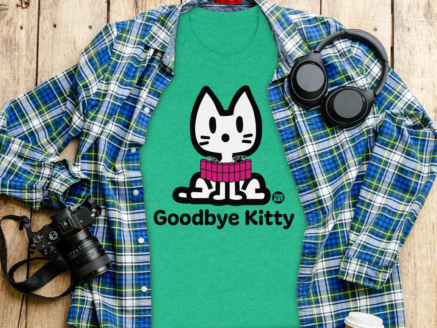 Goodbye Kitty Graphic T-Shirt for Cat Lovers