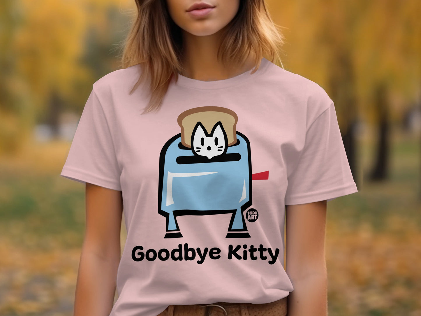 Funny Goodbye Kitty Toaster Graphic T-Shirt Product