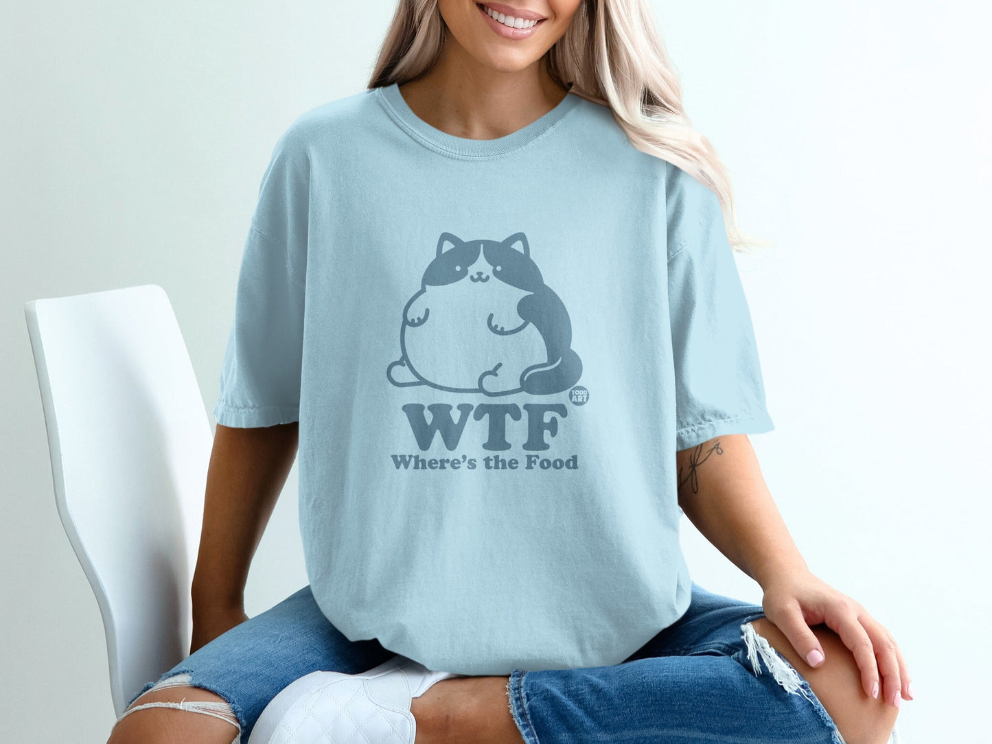 Funny 'WTF Where's The Food' Graphic T-Shirt