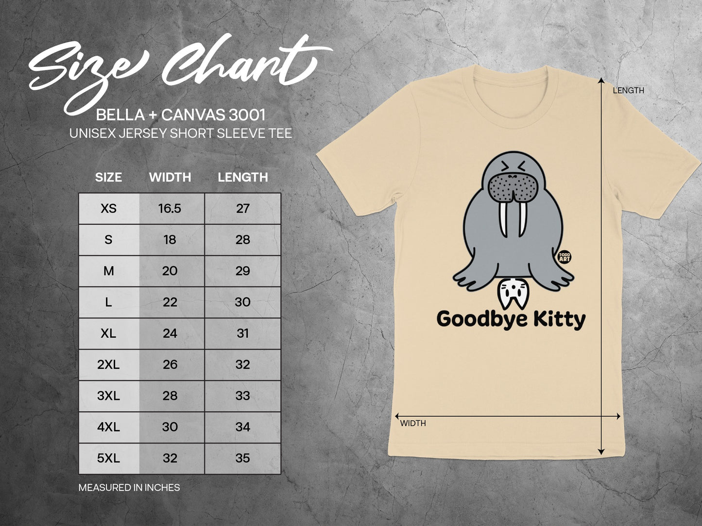 Goodbye Kitty Walrus Graphic Tee